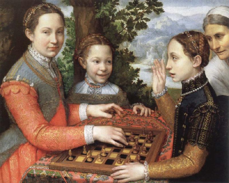 Sofonisba Anguissola the chess game France oil painting art